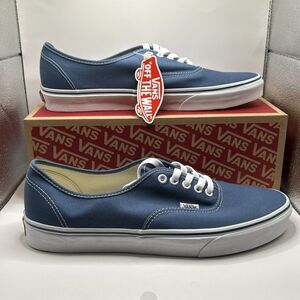 VANS MEN'S VANS AUTHENTIC SKATE SHOES (NAVY), 12 US MENS, 13.5 US WOMENS